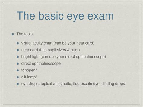eye examination summary explained|Eye Exam and Vision Testing Basics .